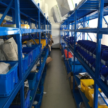 施尔福轻型货架仓储180kg/层家用置物架仓库货架库房展示架金属层架蓝色长100*宽40*高200cm五层主架