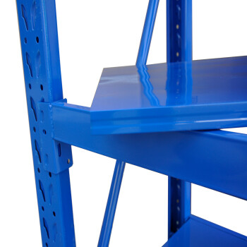 施尔福轻型货架仓储180kg/层家用置物架仓库货架库房展示架金属层架蓝色长100*宽40*高200cm五层主架