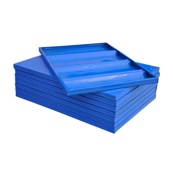 施尔福轻型货架仓储180kg/层家用置物架仓库货架库房展示架金属层架蓝色长100*宽40*高200cm五层主架